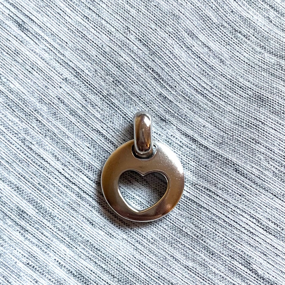 Tiffany & Co. Puffy Heart Cut-out Silver Charm